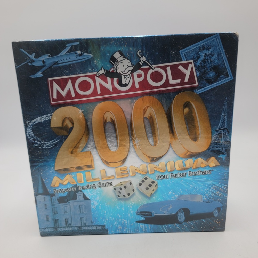 Monopoly 2000 Millennium Edition Board Game Parker Brothers 1999 Sealed New